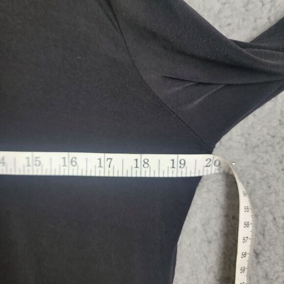 Inc International Concepts Blouse Top L Black Silver Studded Sexy Cutout Mobwife - Picture 9 of 12